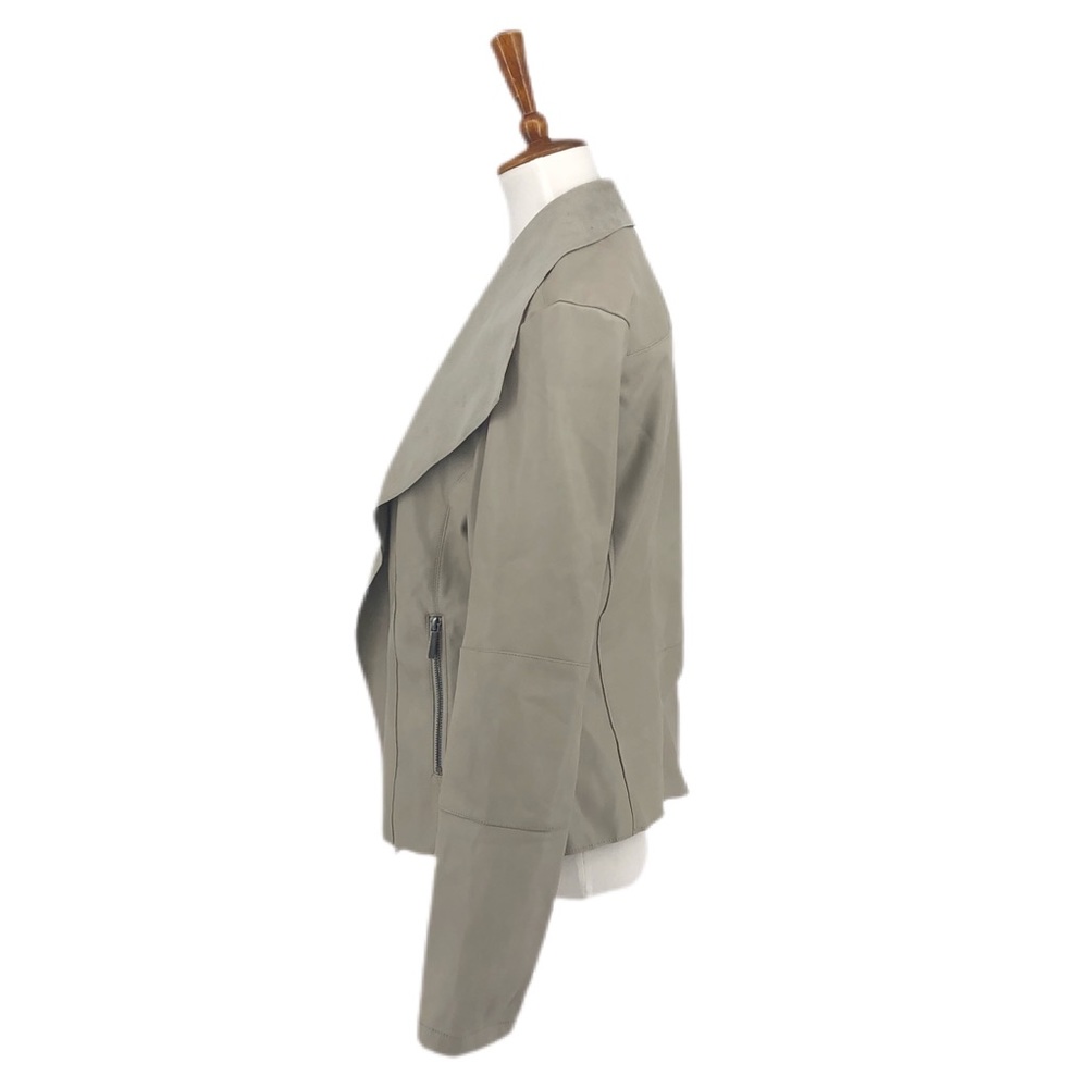 Bar III Gray Faux Open Front Moto Style Jacket - Picture 3 of 7